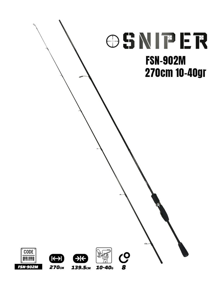 Fujin Sniper 270cm 10-40gr Spin Kamış