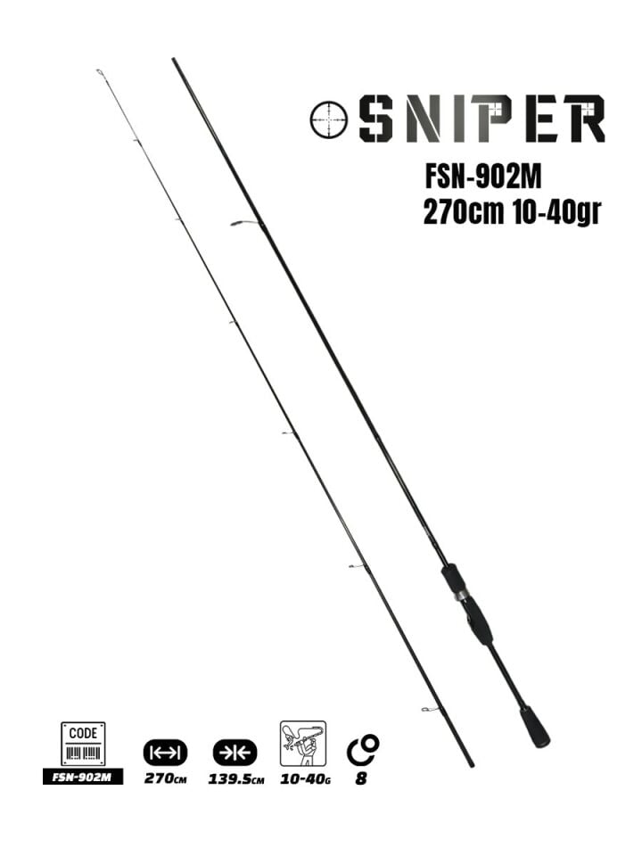Fujin Sniper 270cm 10-40gr Spin Kamış