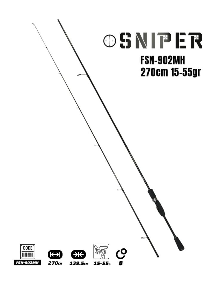 Fujin Sniper 270cm 15-55gr Spin Kamış