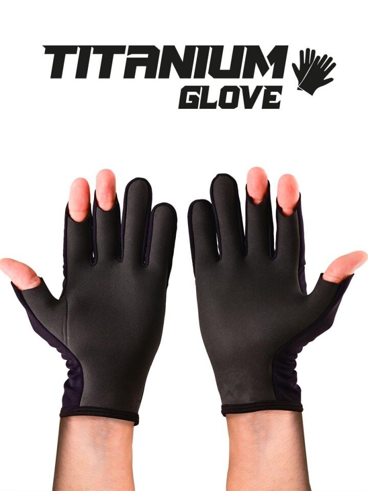 Fujin Pro Angler S24 Titanium Gloves Black Gold