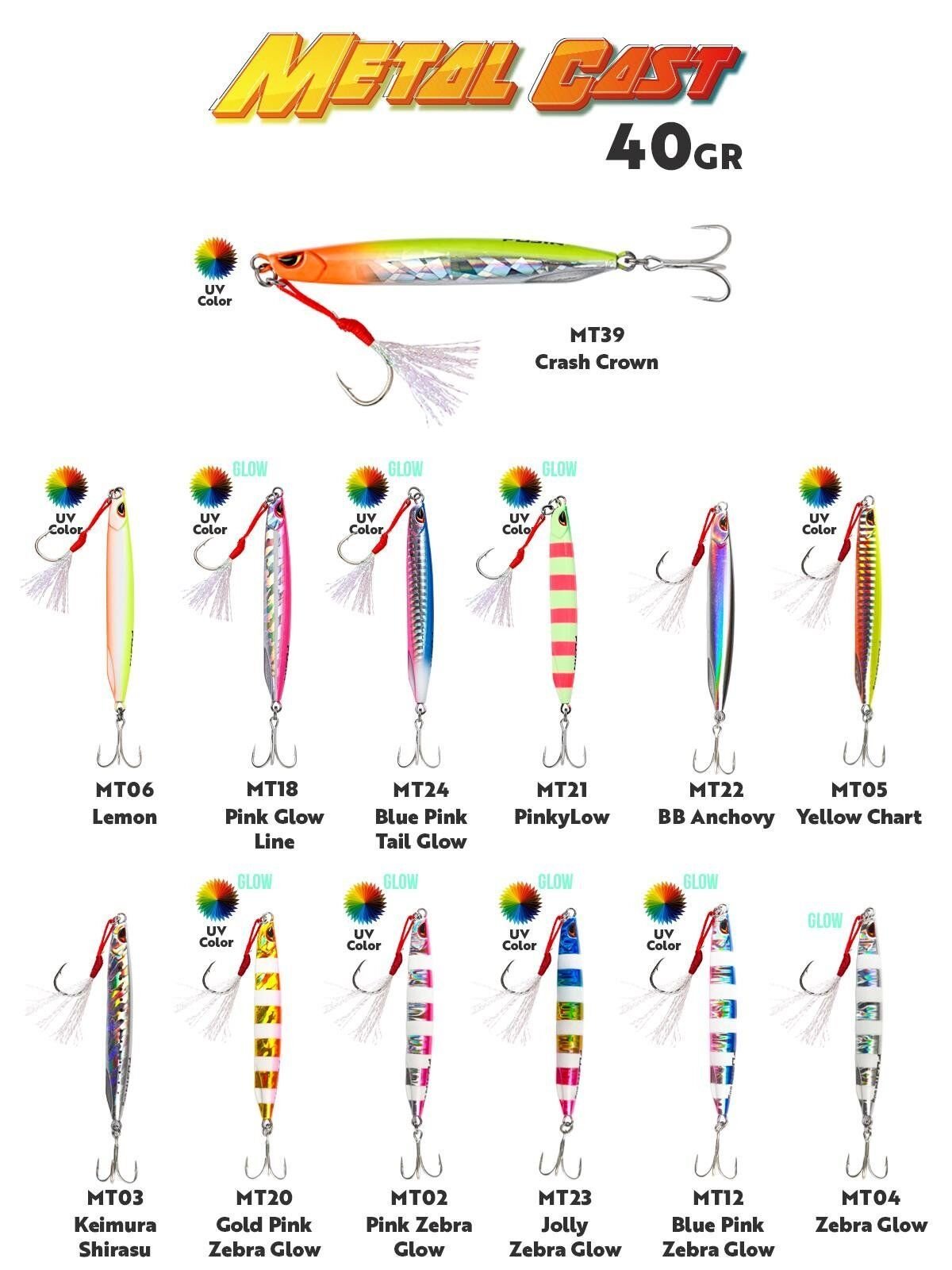 Fujin Metal Cast 40gr Shore Jig Metal Yem